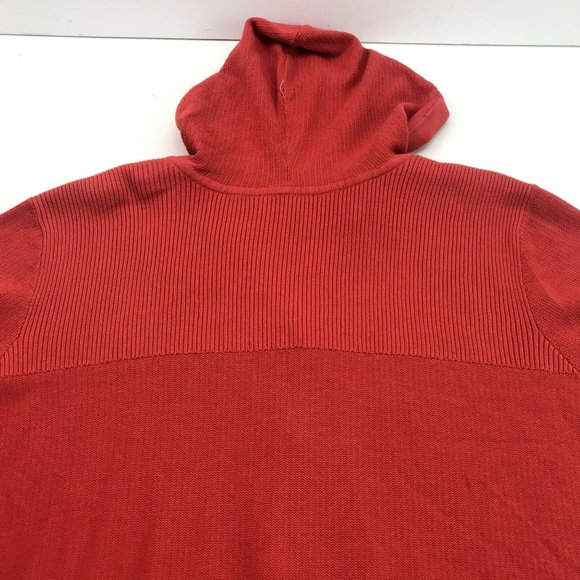 CJ Banks Womens Red V-Neck Hooded Short Sleeve Sweater Cardigan 2x - Picture 5 of 5